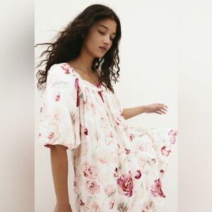 Floral Puff Sleeve Dress